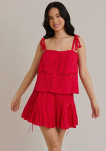 Cherry On Top Skirt Set