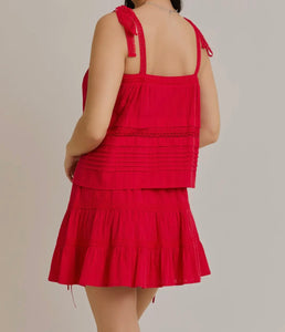 Cherry On Top Skirt Set
